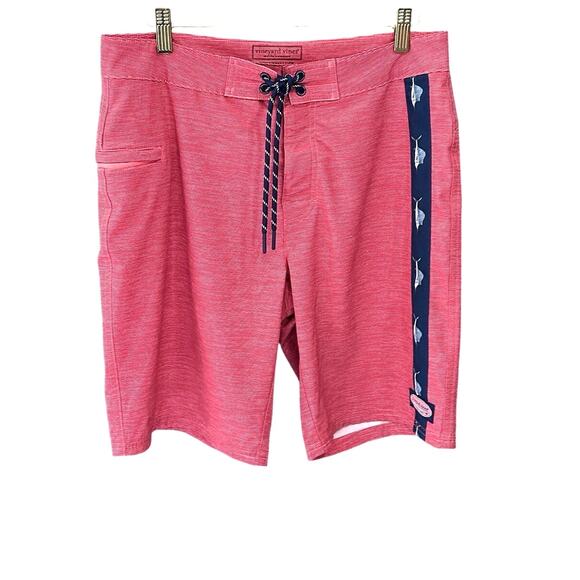 Vineyard Vines Heathered fine line board shorts men's size 30